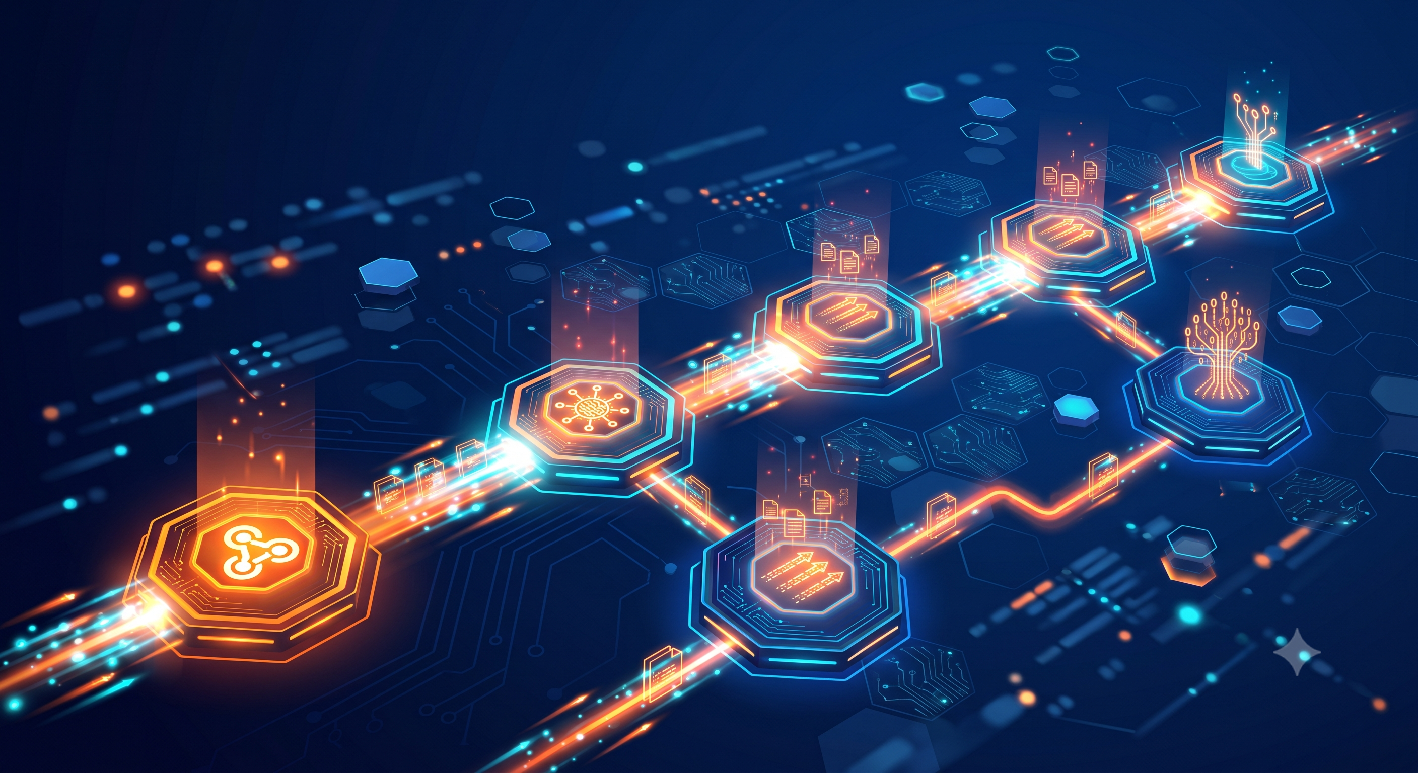 Event-driven architecture and message queue illustration