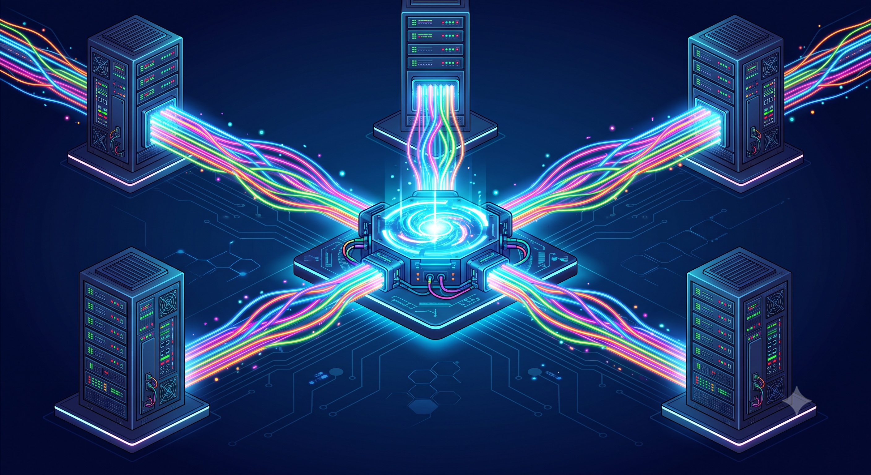 Traffic distribution load balancer illustration