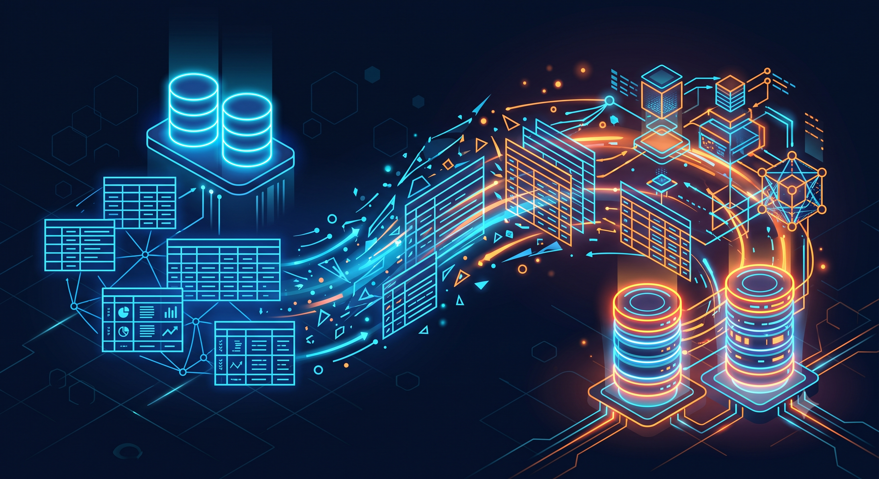 Database schema migration illustration