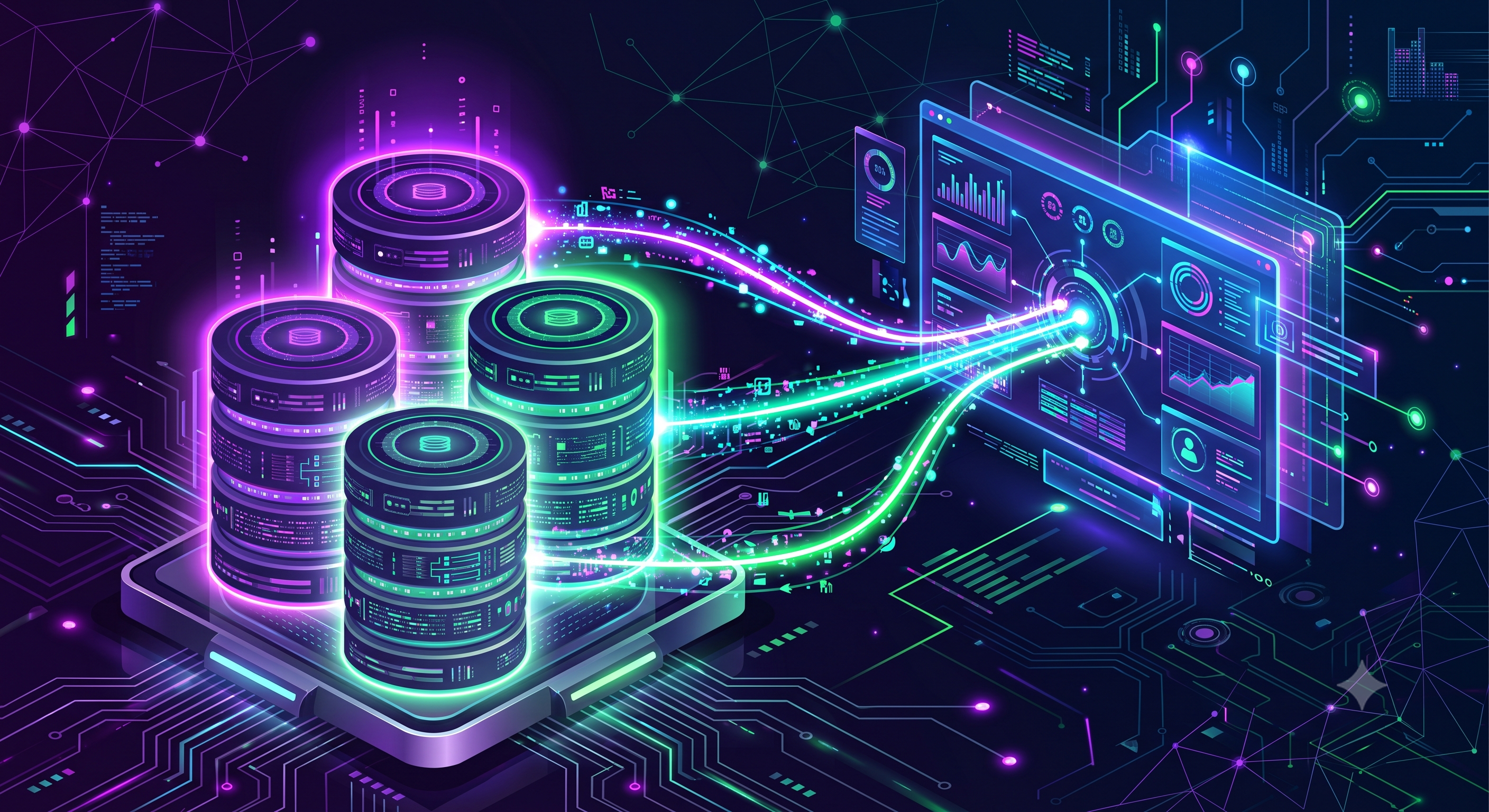 Database server connection illustration